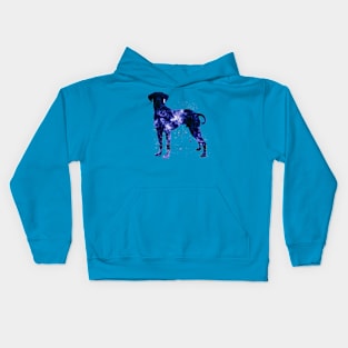 Rhodesian Ridgeback Dog Space Stencil Kids Hoodie